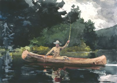 The North Woods (Playing Him) by Winslow Homer